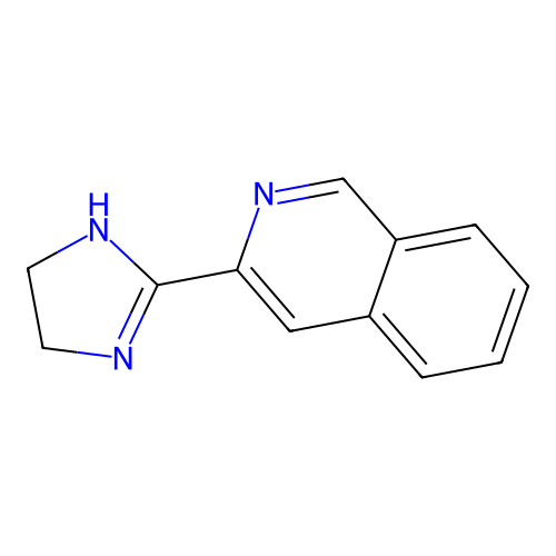 3-(4,5-dihydro-1H-imidazol-2-yl)isoquinoline structure