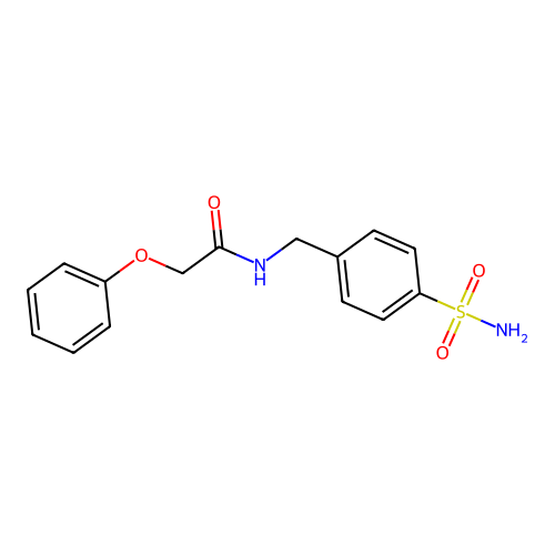 2-phenoxy-N-(4-sulfamoylbenzyl)acetamide structure
