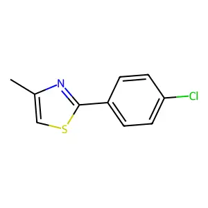 Thiazole, 2-(p-chlorophenyl)-4-methyl- structure