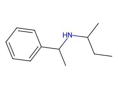 N-(1-phenylethyl)butan-2-amine structure