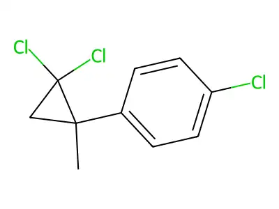 1-Chloro-4-(2,2-dichloro-1-methylcyclopropyl)benzene structure
