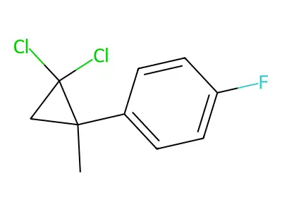 1-(2,2-Dichloro-1-methylcyclopropyl)-4-fluorobenzene structure