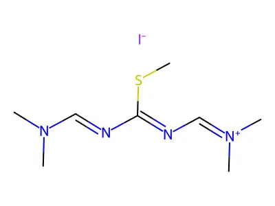 C8H17IN4S structure