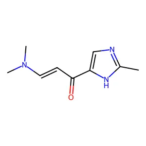 3-(dimethylamino)-1-(2-methyl-1H-imidazol-5-yl)-2-propen-1-one structure