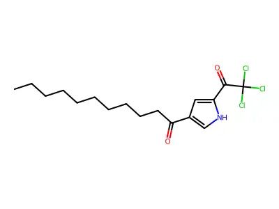 1-[5-(2,2,2-trichloroacetyl)-1H-pyrrol-3-yl]-1-undecanone structure