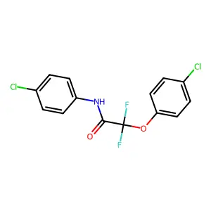 2-(4-chlorophenoxy)-N-(4-chlorophenyl)-2,2-difluoroacetamide structure