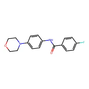4-氟-N-(4-吗啉基苯基)苯甲酰胺 structure