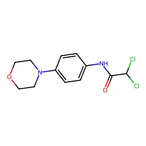 2,2-dichloro-N-(4-morpholinophenyl)acetamide structure
