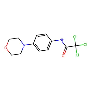 2,2,2-trichloro-N-(4-morpholinophenyl)acetamide structure