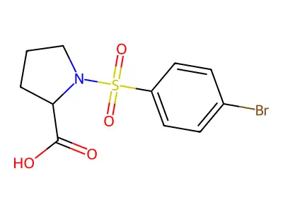 1-[(4-Bromophenyl)sulfonyl]proline structure