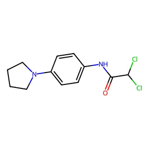 2,2-dichloro-N-[4-(1-pyrrolidinyl)phenyl]acetamide structure