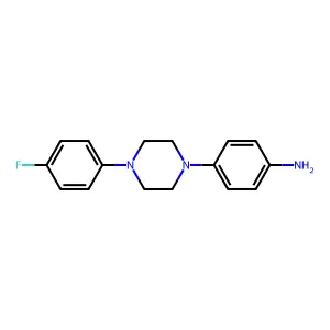 4-[4-(4-Fluorophenyl)piperazino]aniline structure