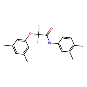 2-(3,5-dimethylphenoxy)-N-(3,4-dimethylphenyl)-2,2-difluoroacetamide structure