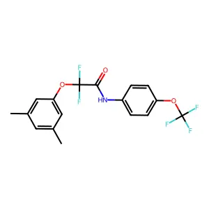 2-(3,5-dimethylphenoxy)-2,2-difluoro-N-[4-(trifluoromethoxy)phenyl]acetamide structure
