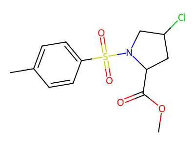Methyl 4-chloro-1-[(4-methylphenyl)sulfonyl]-2-pyrrolidinecarboxylate structure