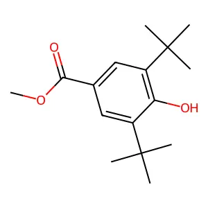 Methyl 3,5-bis-tert-butyl-4-hydroxybenzoate structure