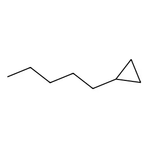 Pentylcyclopropane structure
