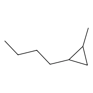 1-Butyl-2-methylcyclopropane structure