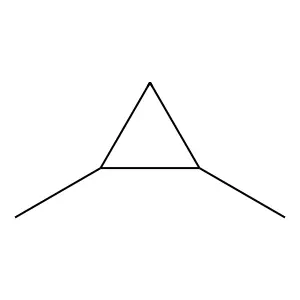 1,2-二甲基环丙烷 structure