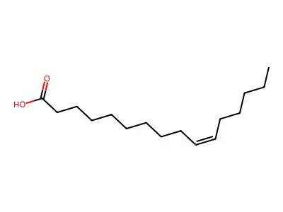 Cis-10-palmitoleic acid structure