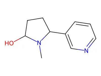 1-Methyl-5-(3-pyridyl)-2-pyrrolidinol structure