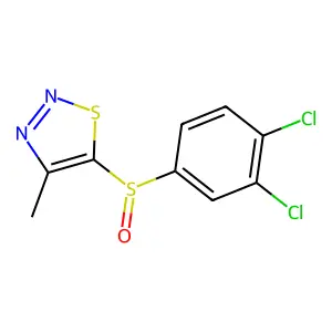5-[(3,4-Dichlorophenyl)sulfinyl]-4-methyl-1,2,3-thiadiazole structure