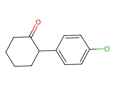 2-(4-Chlorophenyl)cyclohexan-1-one structure