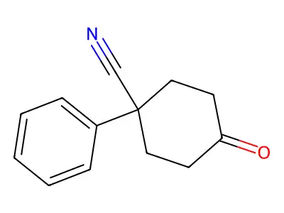 4-氧代-1-苯基环己腈 structure