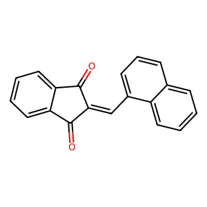 2-Naphthalen-1-ylmethylene-indan-1,3-dione structure