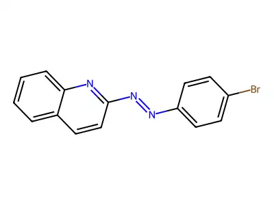 2-((4-Bromophenyl)diazenyl)quinoline structure