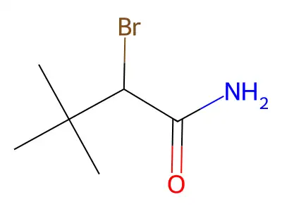 2-Bromo-3,3-dimethylbutanamide structure