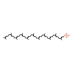十一异戊烯基磷酸 structure