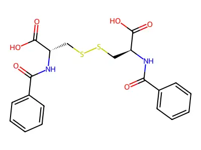 N,N'-Dibenzoylcystine structure