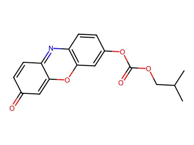 7-(Isobutoxycarbonyloxy)-3H-phenoxazin-3-one structure