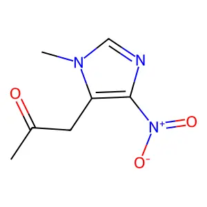 2-Propanone, 1-(1-methyl-4-nitro-1H-imidazol-5-yl)- structure