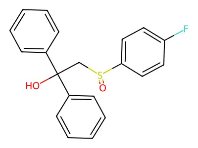 2-[(4-Fluorophenyl)sulfinyl]-1,1-diphenyl-1-ethanol structure