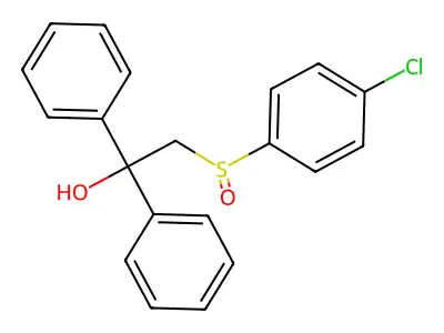 2-[(4-Chlorophenyl)sulfinyl]-1,1-diphenyl-1-ethanol structure