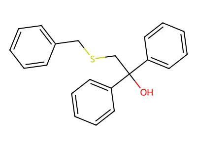 2-(Benzylsulfanyl)-1,1-diphenyl-1-ethanol structure