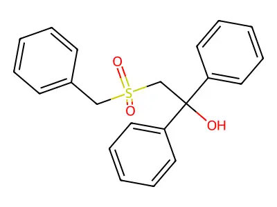 2-(Benzylsulfonyl)-1,1-diphenyl-1-ethanol structure