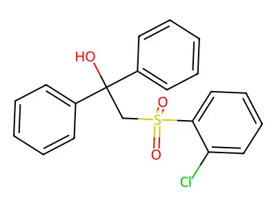 2-[(2-Chlorophenyl)sulfonyl]-1,1-diphenyl-1-ethanol structure
