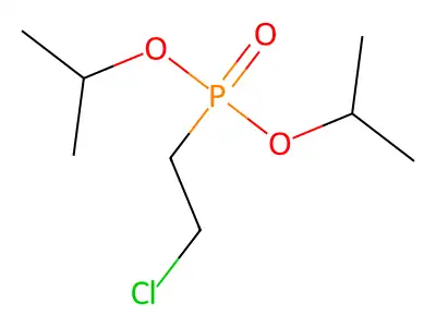 Diisopropyl-(2-chloroethyl)-phosphonate structure