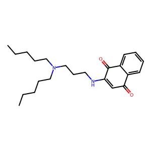 2-((3-(Dipentylamino)propyl)amino)-1,4-naphthalenedione structure