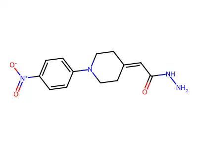 2-[1-(4-Nitrophenyl)piperidin-4-ylidene]acetohydrazide structure