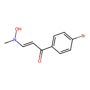 1-(4-Bromophenyl)-3-(hydroxy(methyl)amino)prop-2-en-1-one structure