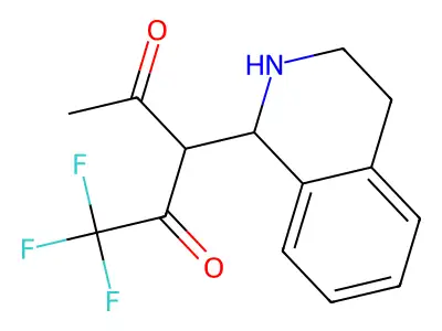 1,1,1-Trifluoro-3-(1,2,3,4-tetrahydroisoquinolin-1-yl)pentane-2,4-dione structure