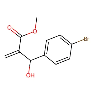Methyl 2-((4-bromophenyl)(hydroxy)methyl)acrylate structure