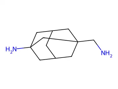 3-(Aminomethyl)adamantan-1-amine structure