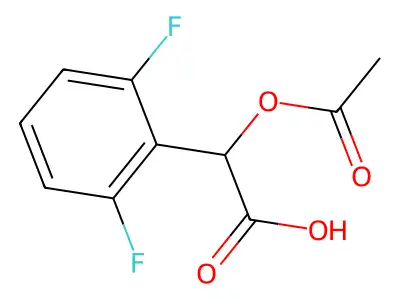 2-(Acetyloxy)-2-(2,6-difluorophenyl)acetic acid structure