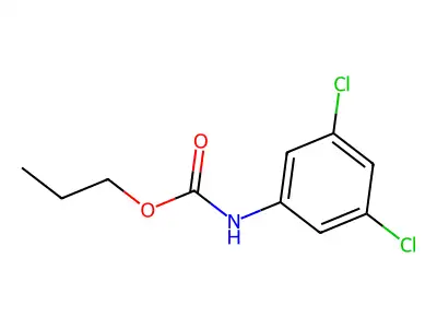Propyl N-(3,5-dichlorophenyl)carbamate structure