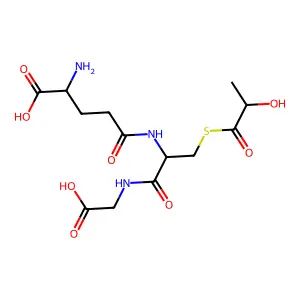 (R)-S-乳酰谷胱甘肽阴离子 structure